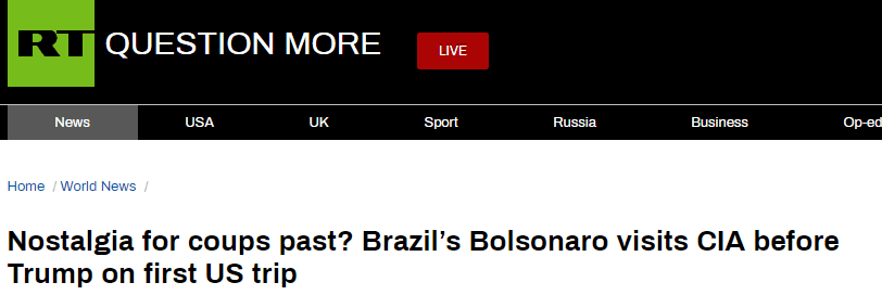 巴西总统未见特朗普先见CIA，俄媒解读其中奥秘